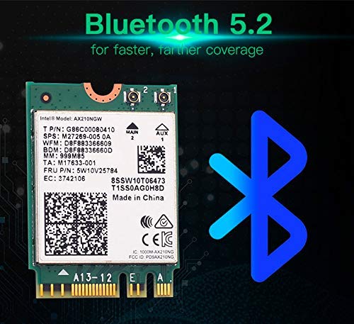 Wi-Fi 6E AX210 (Gig + ) 802.11ax with Bluetooth 5.2 (AX210NGW)
